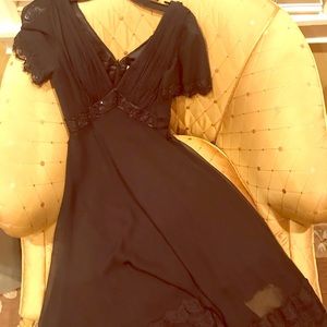 NEW Badgley Mischka Black Lace Dress!